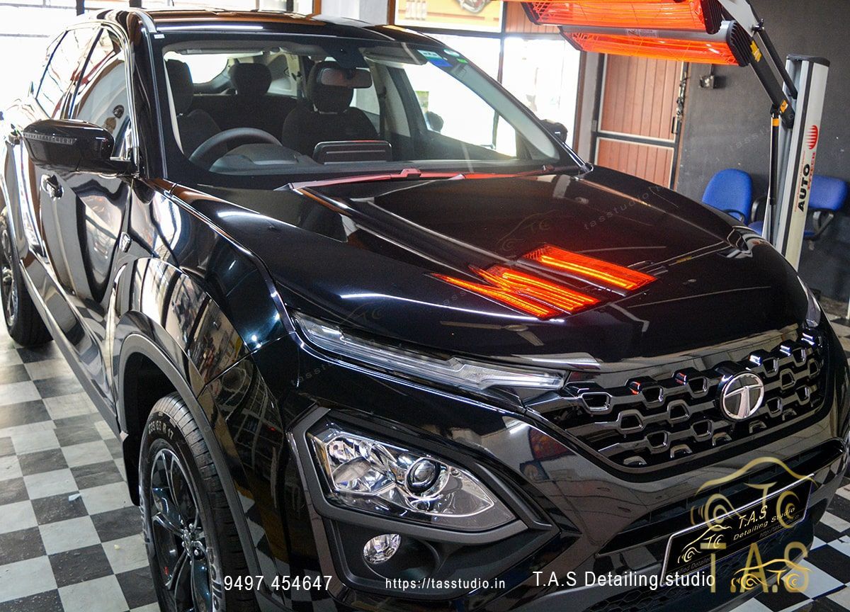 TATA Harrier Dark Ceramic Coating - Harrier Ceramic Coating car detailing in Trivandrum