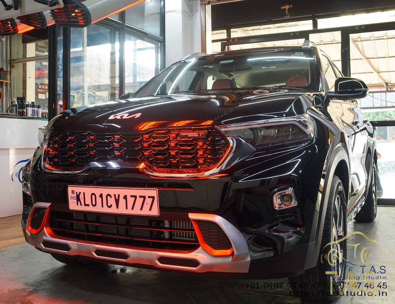 KIA Sonet Graphene Coating - KIA Sonet Graphene Coating car detailing in Trivandrum