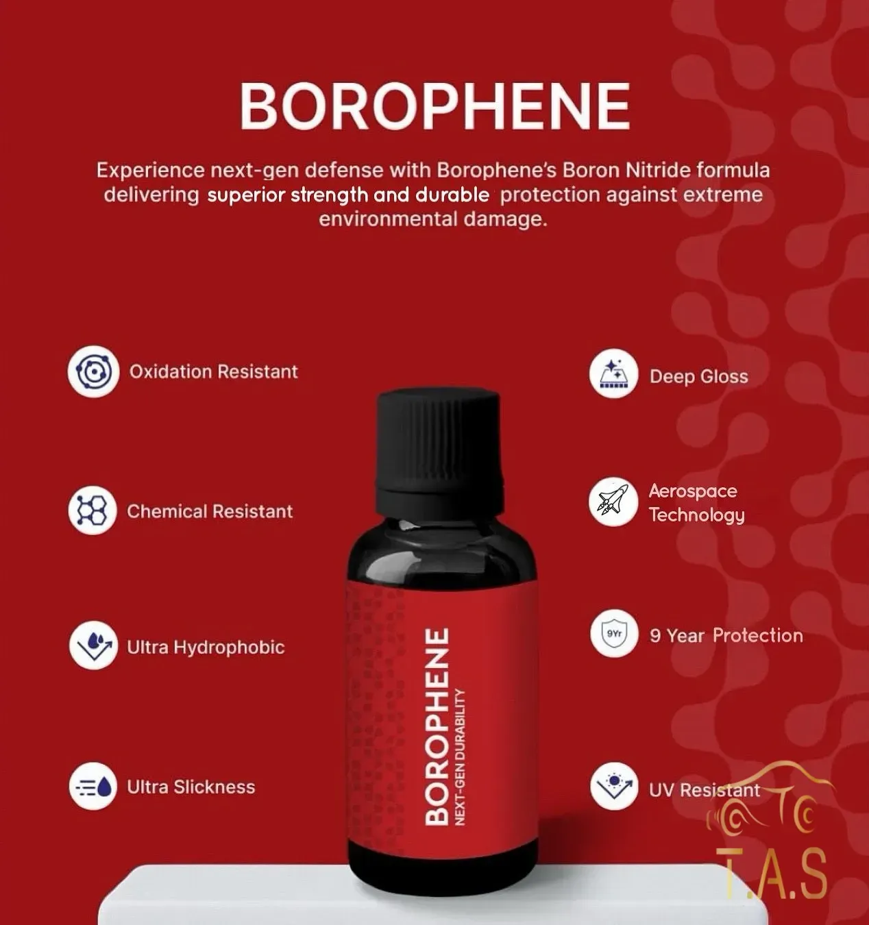 Borophene coating features | T.A.S Detailing Studio