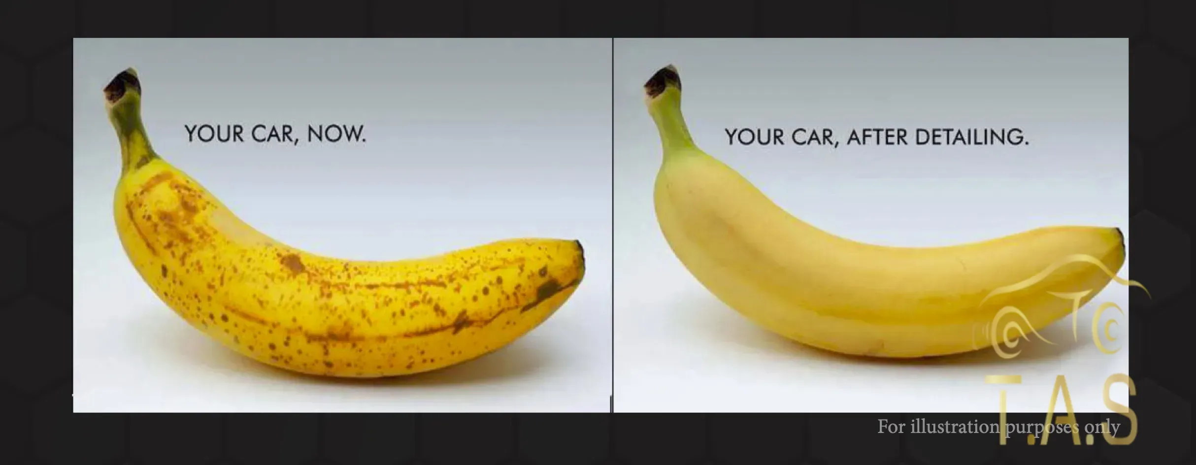 Paint correction before and after result showing restored gloss and clarity | T.A.S Detailing Studio