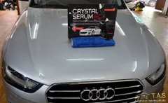 Audi Crystal Serum at Travancore auto spa, TAS car detailing photo in Trivandrum Kerala