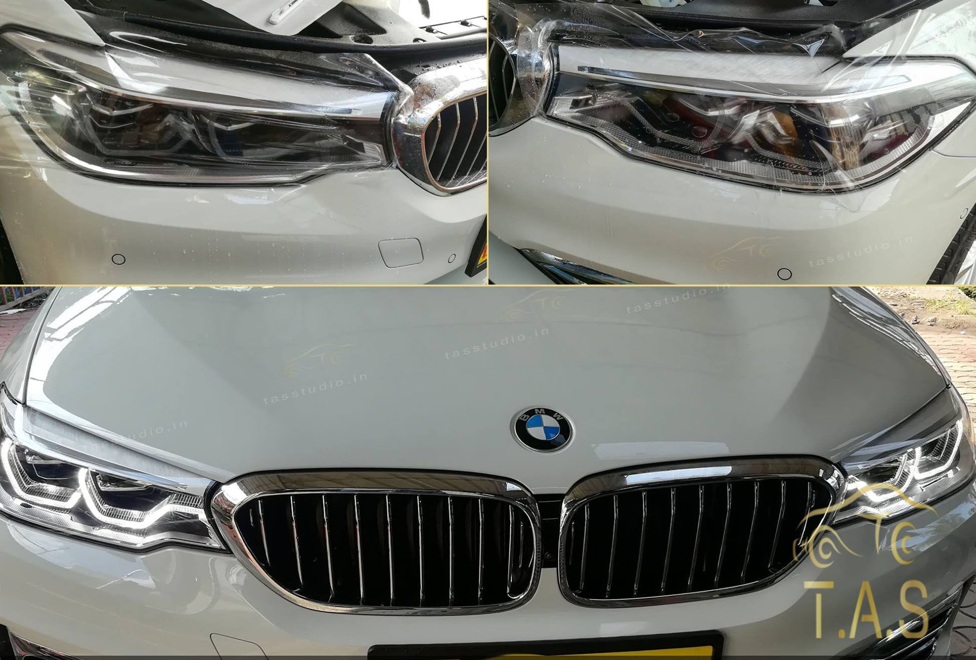 Headlight Protection Film car detailing service in Trivandrum Kerala