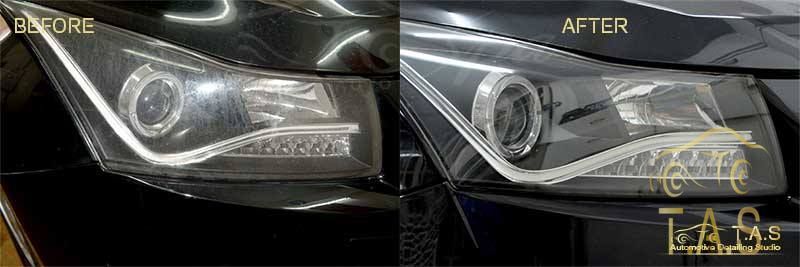 Headlight Restoration car detailing service in Trivandrum Kerala