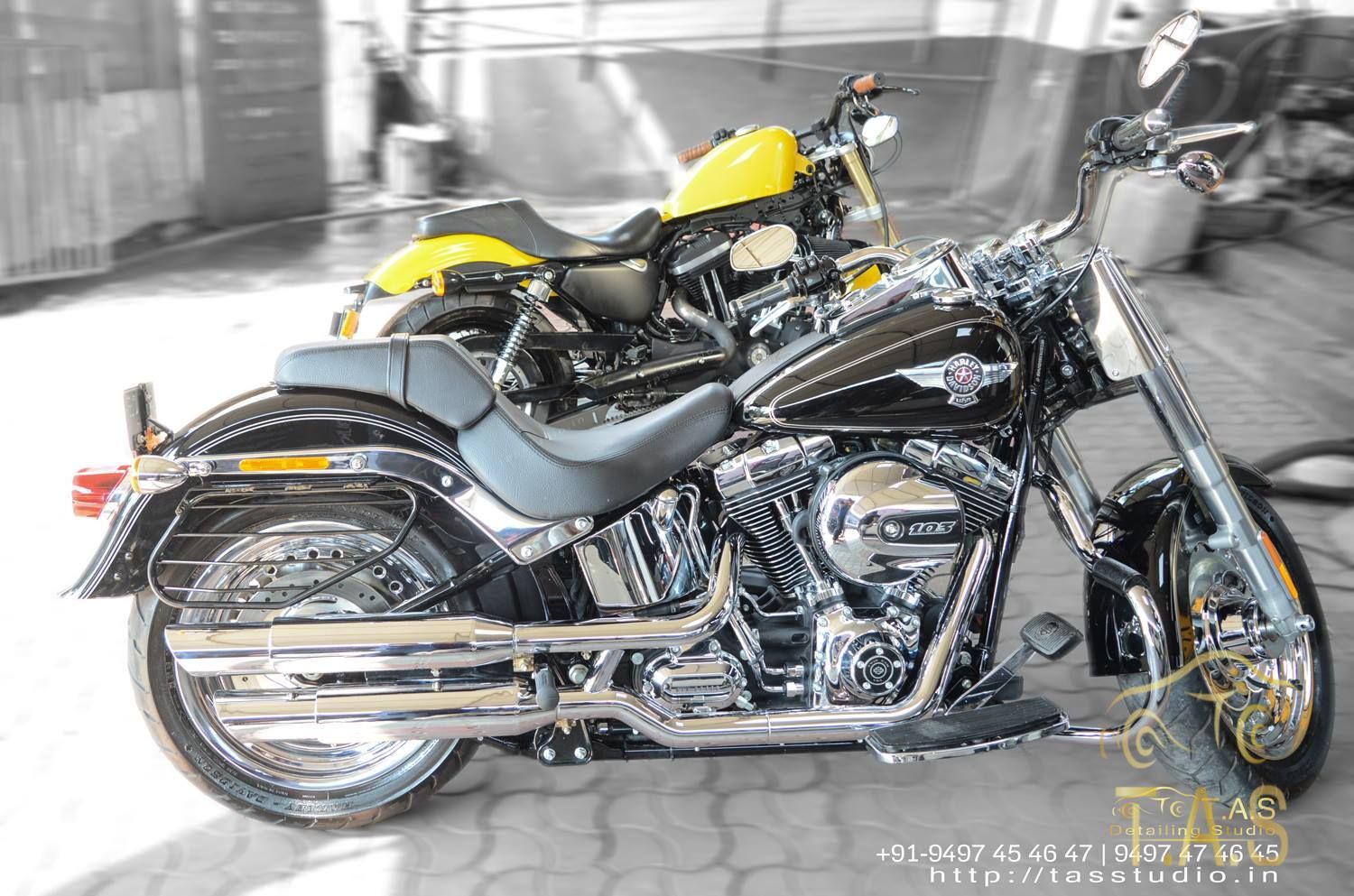 Nano Ceramic Metal Coating (Bikes) car detailing service in Trivandrum Kerala