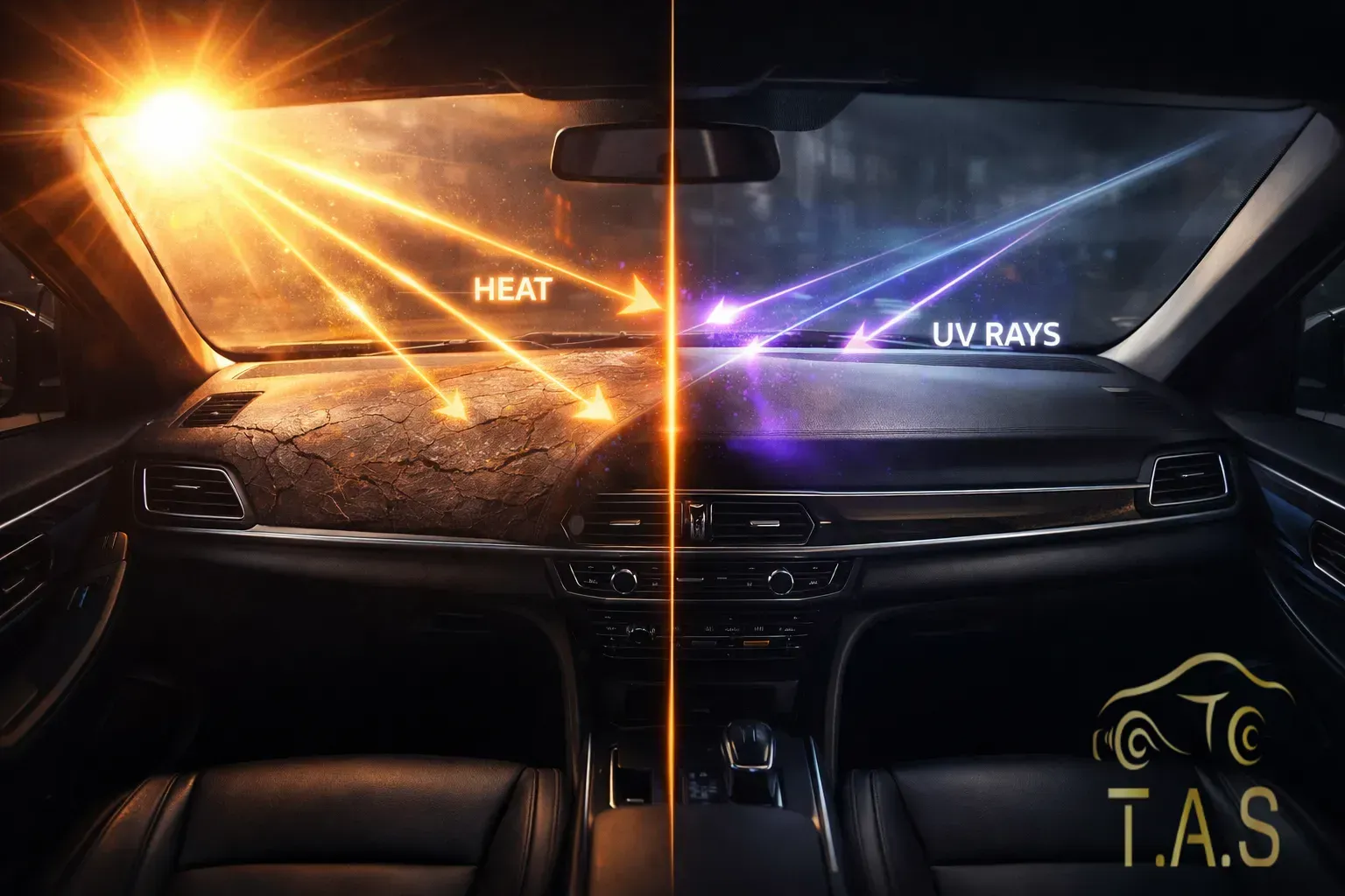 Car interior damage from UV exposure | T.A.S Detailing Studio