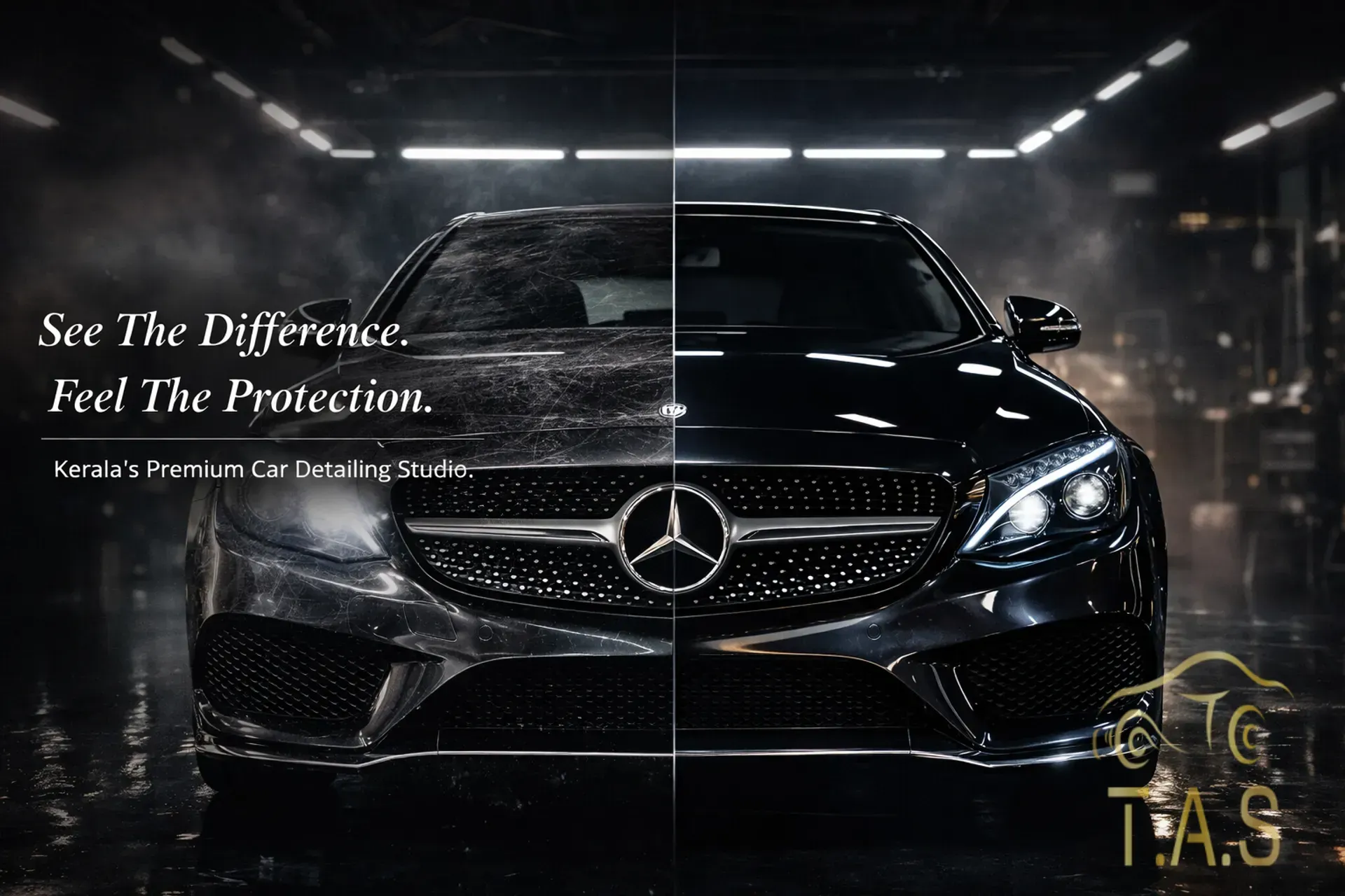 Professional car detailing studio in Trivandrum Kerala