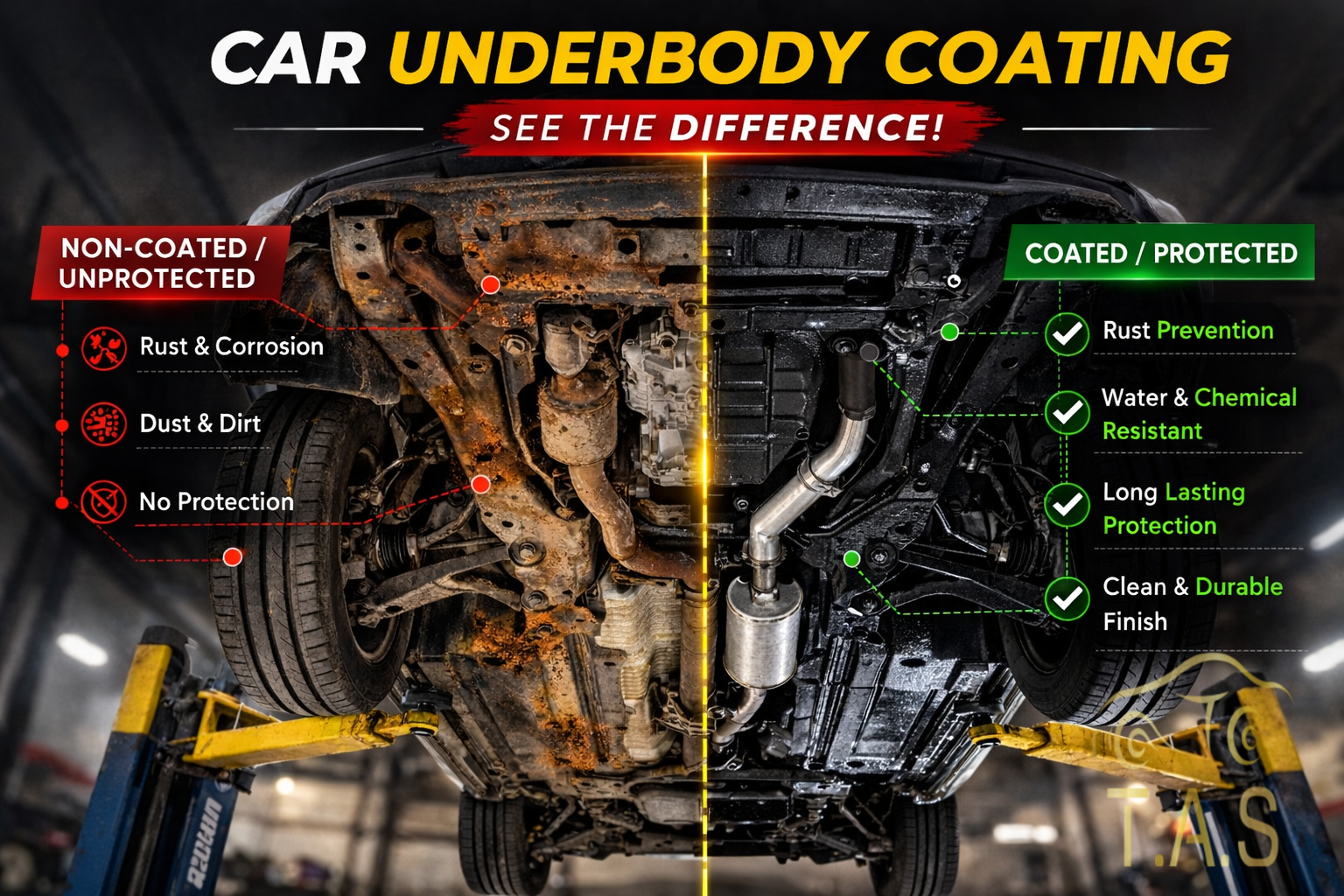 Car Underbody Coating car detailing service in Trivandrum Kerala