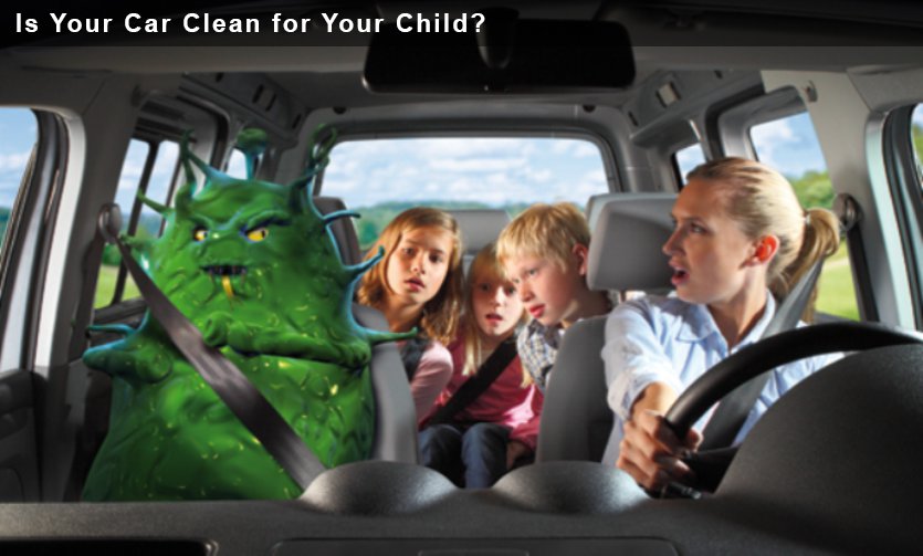 Bacteria free clean car interior