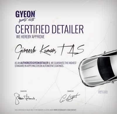 TAS Gyeon Certified April 2015