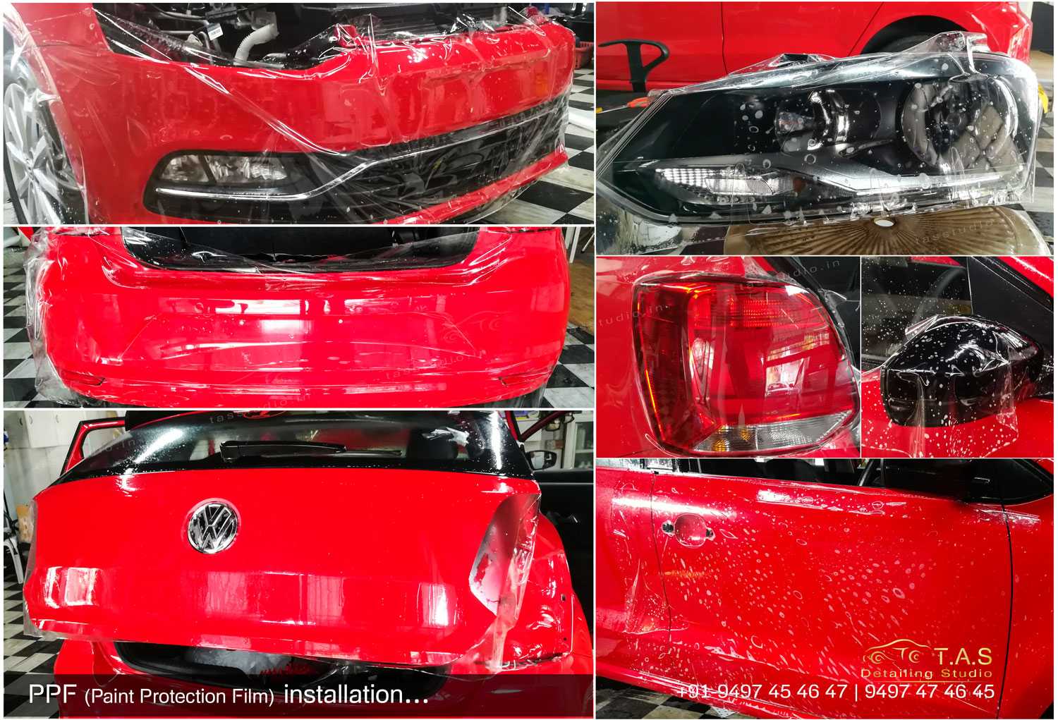 volkswagen polo, Paint protection, PPF at TAS, Travancore Auto Spa, Detailing Studio