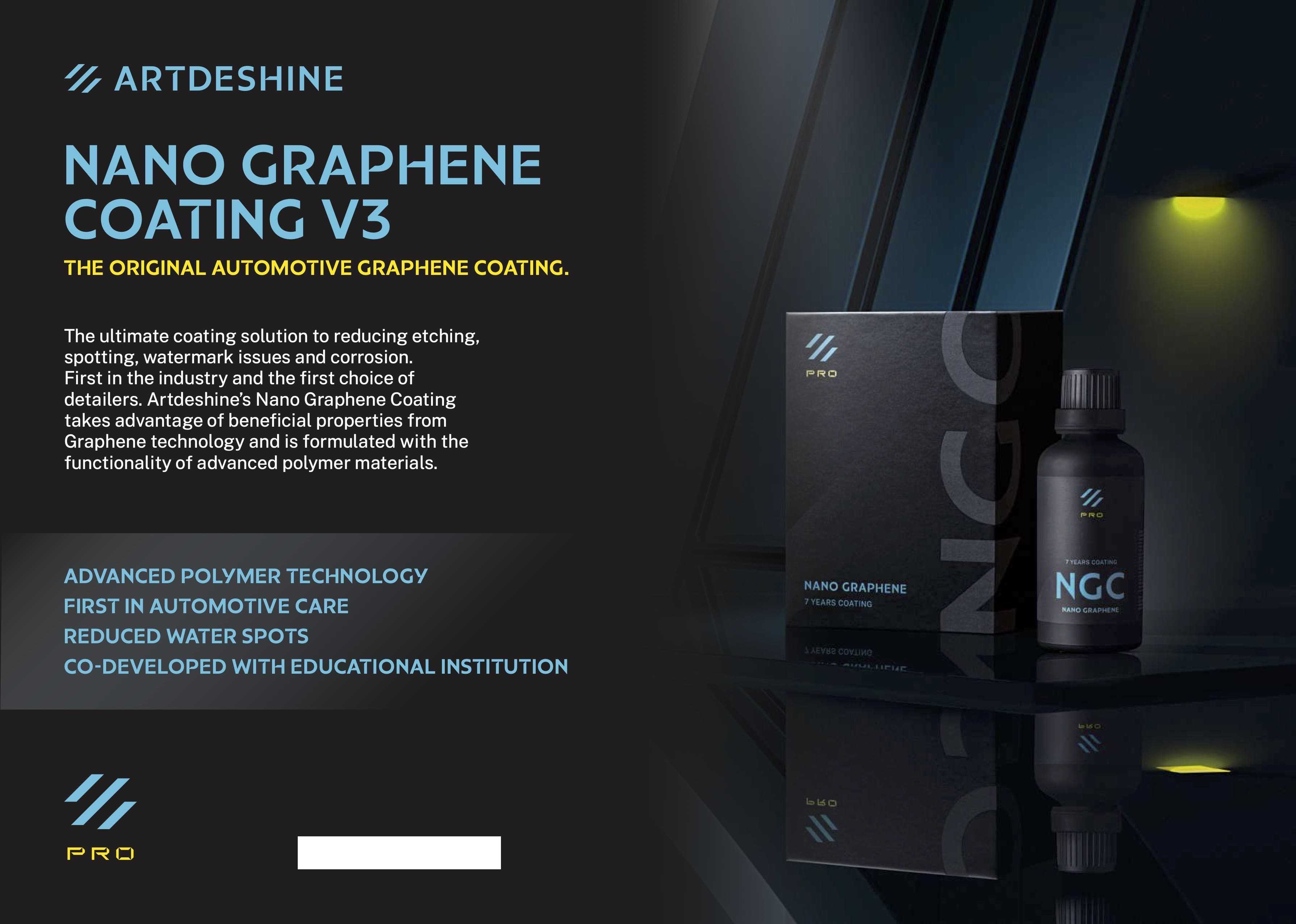 Artdeshine ultimate 7 year nano graphene pro coating V3| trivandrum | TAS Studio